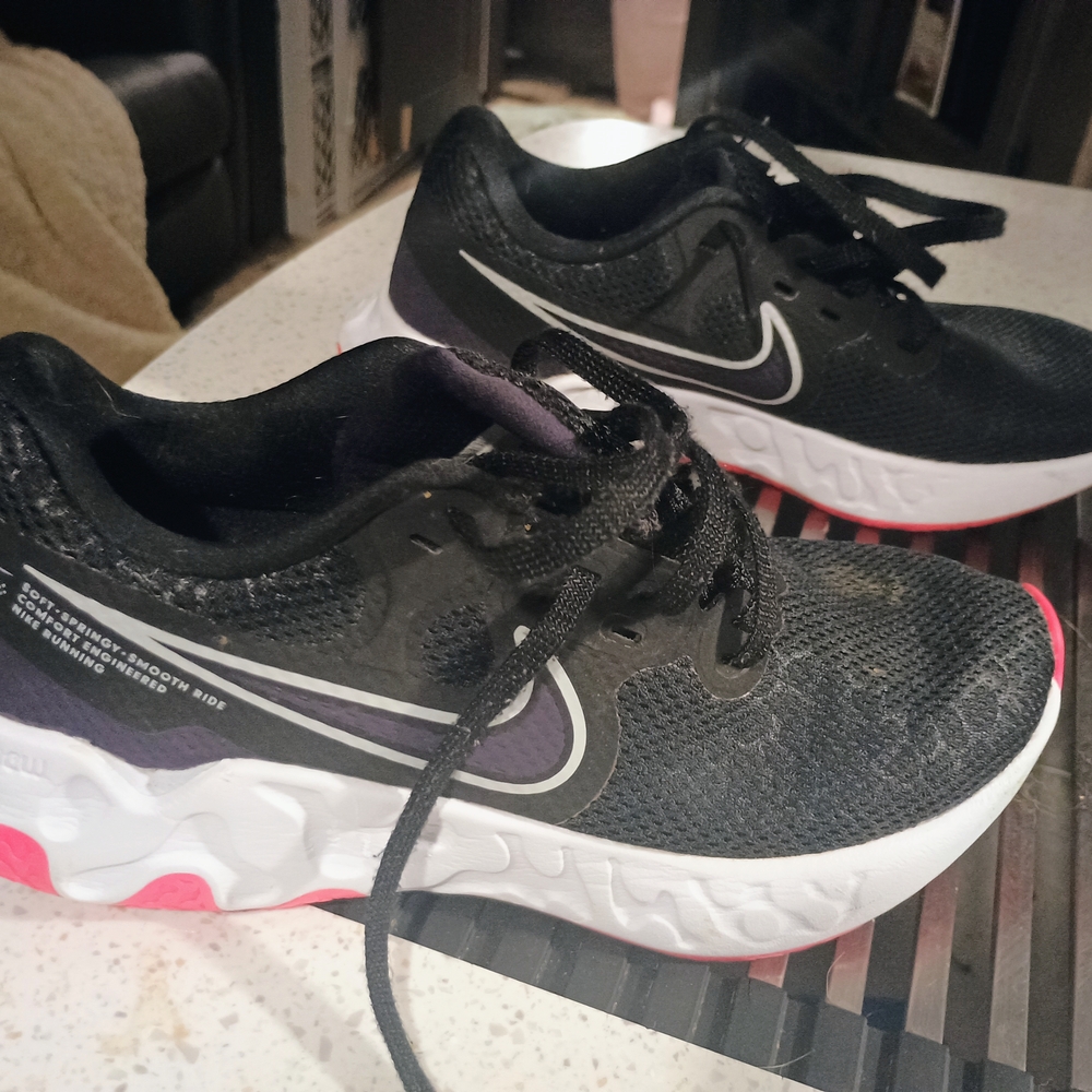Nike Black and White Sneakers with React Foam